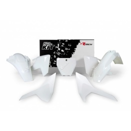 Kit plastique RACETECH couleur origine blanc Husqvarna 125/250 TC 250/350/450 FC/FS 2016-18