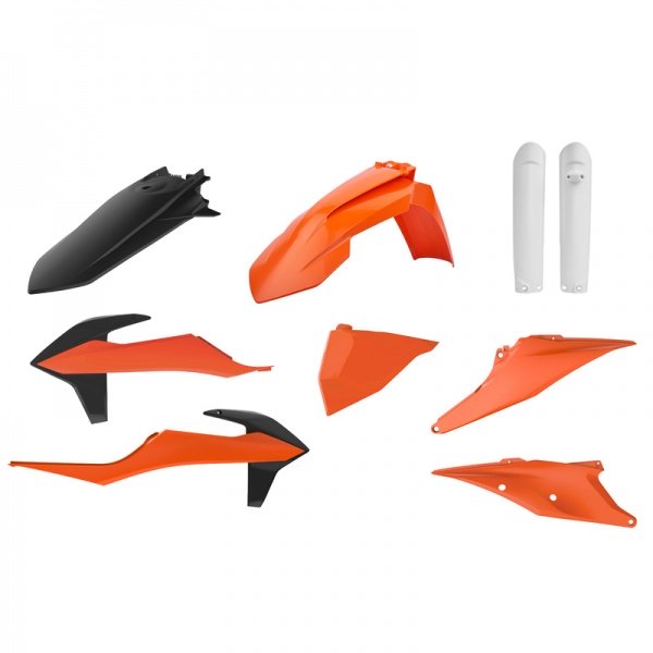 Kit plastique POLISPORT couleur origine - KTM EXC/EXC-F Kit plastique POLISPORT couleur origine - KTM EXC/EXC-F