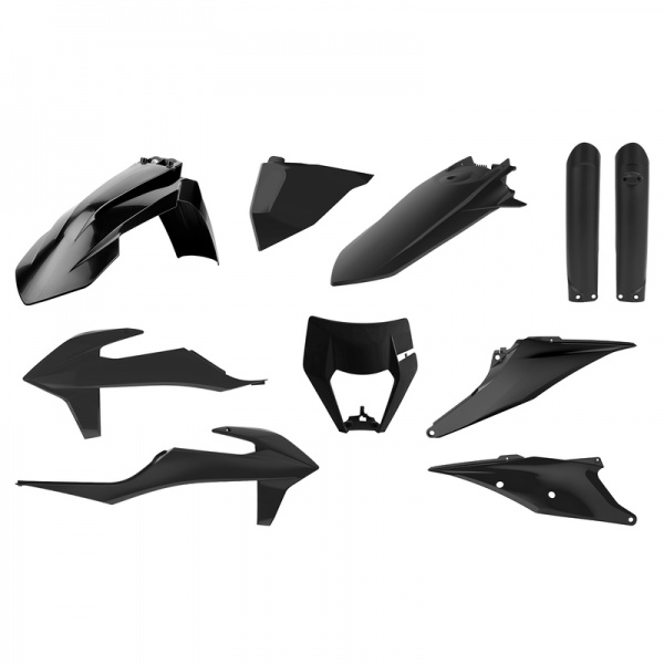 Kit plastique POLISPORT noir - KTM EXC/EXC-F Kit plastique POLISPORT noir - KTM EXC/EXC-F