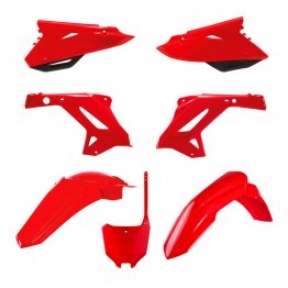 Kit plastique rouge POLISPORT Restyling Honda 125/250 CR 2000-2001