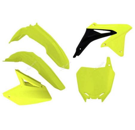 Kit plastique RACETECH jaune fluo Suzuki RM-Z450 2008-2017