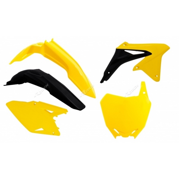 Kit plastique RACETECH couleur origine jaune/noir Suzuki RM-Z450 2008-2017 Kit plastique RACETECH couleur origine jaune/noir Suzuki RM-Z450 2008-2017