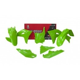 Kit plastiques RACETECH vert Kawasaki 250/450 KX 2025