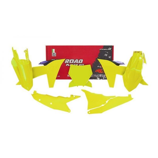 Kit plastiques RACETECH jaune fluo KTM SX/SXF/XC/XCF 2023-2024