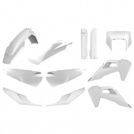 Kit plastique POLISPORT blanc Husqvarna 150/250/300/350/450/501 TE-FE 2020-2023