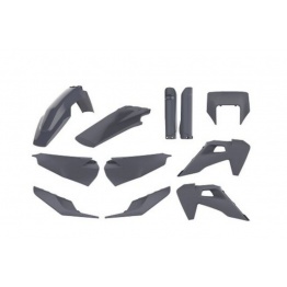 Kit plastique POLISPORT gris Husqvarna 150/250/300/350/450/501 TE-FE 2020-2023