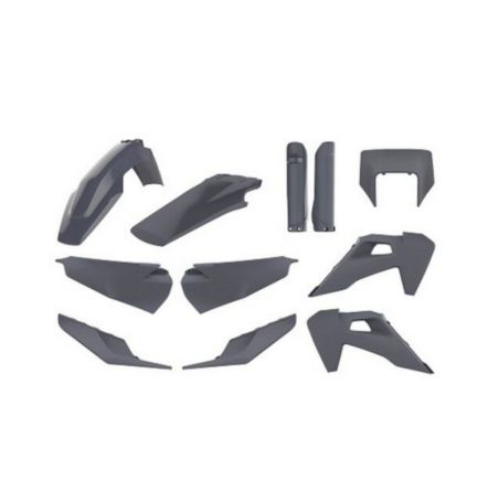 Kit plastique POLISPORT gris Husqvarna 150/250/300/350/450/501 TE-FE 2020-2023