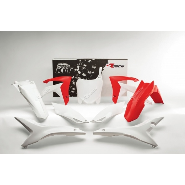 Kit plastique RACETECH couleur origine rouge/blanc Honda CRF250/450R Kit plastique RACETECH couleur origine rouge/blanc Honda CRF250/450R