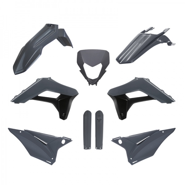 Kit plastiques POLISPORT gris Sherco SE/SEF 2024 Kit plastiques POLISPORT gris Sherco SE/SEF 2024