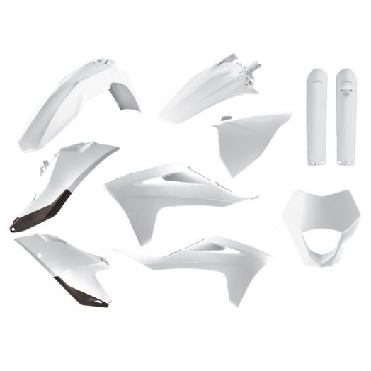 Kit Plastiques POLISPORT blanc Gas Gas 250/300/350 EC/EC-F 2021-2023
