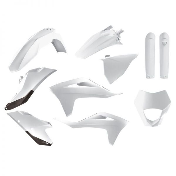 Kit Plastiques POLISPORT blanc Gas Gas 250/300/350 EC/EC-F 2021-2023