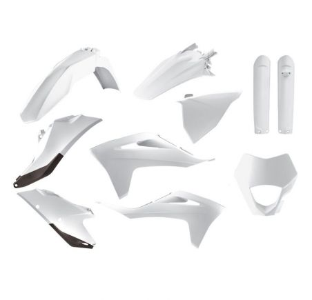 Kit Plastiques POLISPORT blanc Gas Gas 250/300/350 EC/EC-F 2021-2023