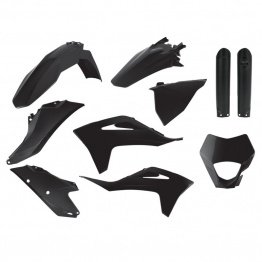 Kit Plastiques POLISPORT noir Gas Gas 250/300/350 EC/F 2021-2023