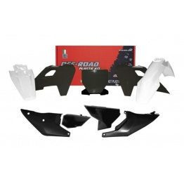Kit plastiques RTECH noir/blanc Husqvarna FS/TC/FC/TX/FX 2023-2024