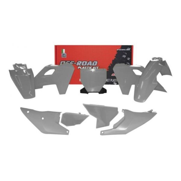 Kit plastiques RTECH gris Husqvarna FS/TC/FC/TX/FX 2023-2024