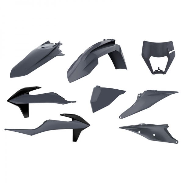 Kit plastique POLISPORT gris nardo KTM Kit plastique POLISPORT gris nardo KTM