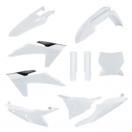 Kit plastique POLISPORT blanc KTM 125-450 SX/SX-F 2023-2024