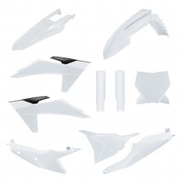 Kit plastique POLISPORT blanc KTM 125-450 SX/SX-F 2023-2024