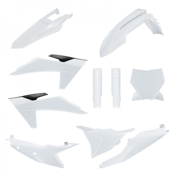 Kit plastique POLISPORT blanc KTM 125-450 SX/SX-F 2023-2024 Kit plastique POLISPORT blanc KTM 125-450 SX/SX-F 2023-2024