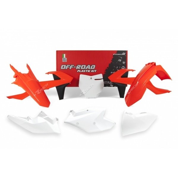 Kit plastique RACETECH couleur origine (2018) rouge/blanc KTM Kit plastique RACETECH couleur origine (2018) rouge/blanc KTM