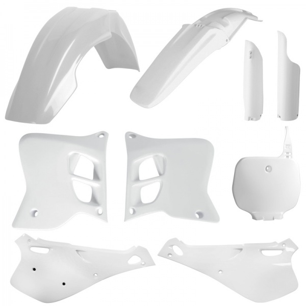 Kit plastiques POLISPORT blanc Yamaha 125/250 YZ 1993-1995 Kit plastiques POLISPORT blanc Yamaha 125/250 YZ 1993-1995
