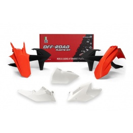Kit plastique RACETECH couleur origine (2018) rouge/blanc/noir KTM