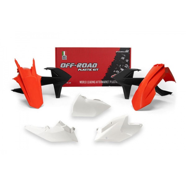 Kit plastique RACETECH couleur origine (2018) rouge/blanc/noir KTM Kit plastique RACETECH couleur origine (2018) rouge/blanc/noir KTM