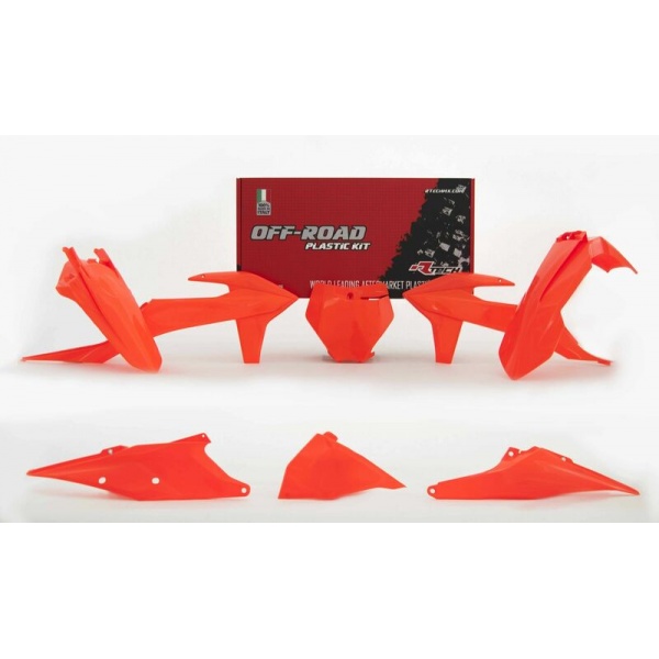 Kit plastique RACETECH orange fluo KTM SX/SX-F Kit plastique RACETECH orange fluo KTM SX/SX-F