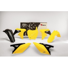 Kit plastique RACETECH couleur origine jaune/noir Suzuki RM-Z250 2010-2018