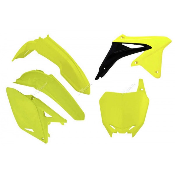 Kit plastique RACETECH jaune fluo Suzuki RM-Z250 2010-2018 Kit plastique RACETECH jaune fluo Suzuki RM-Z250 2010-2018