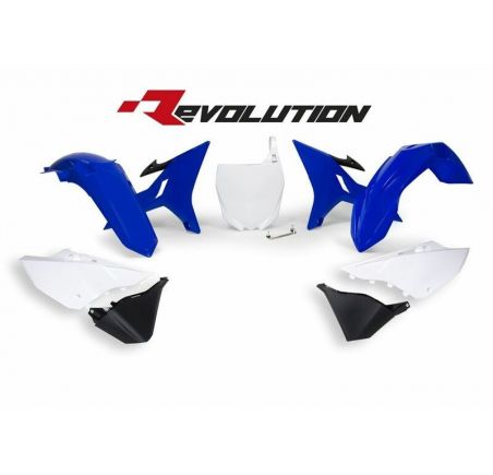 Kit plastiques de rechange RACETECH Revolution bleu/blanc Yamaha YZ125/250