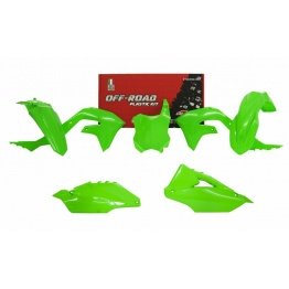 Kit plastique RACETECH vert fluo Kawasaki KX450F 2019-24/KX250F 2021-24