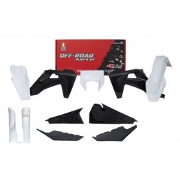 Kit plastiques RACETECH noir/blanc Husqvarna 150-501 TE/FE 2020-2023