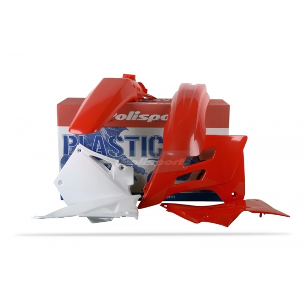 Kit plastique POLISPORT rouge/blanc Gas Gas EC Kit plastique POLISPORT rouge/blanc Gas Gas EC