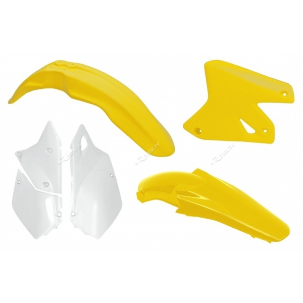 Kit plastique RACETECH couleur origine jaune/blanc Suzuki DR-Z400 Kit plastique RACETECH couleur origine jaune/blanc Suzuki DR-Z400