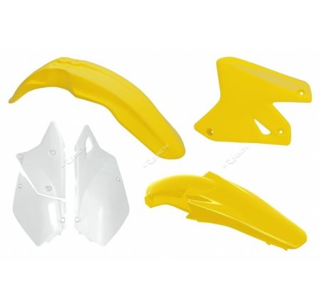 Kit plastique RACETECH couleur origine jaune/blanc Suzuki DR-Z400
