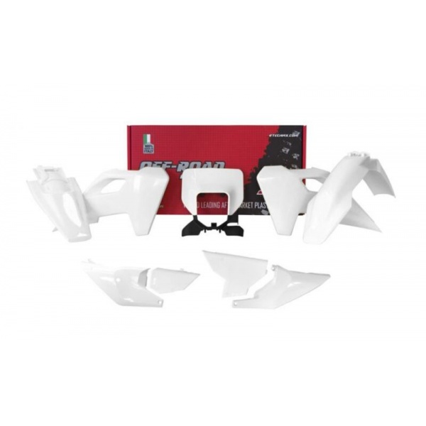 Kit plastique RACETECH blanc Husqvarna FS/TC/FC/TX 2023-2024 Kit plastique RACETECH blanc Husqvarna FS/TC/FC/TX 2023-2024