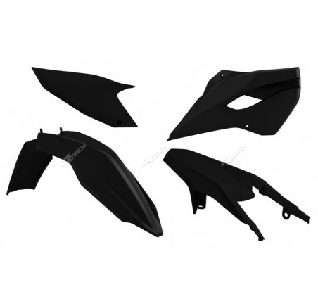 Kit plastique RACETECH noir Husqvarna TE/FE