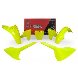 Kit plastiques RACETECH jaune fluo Husqvarna 85 TC 2018-2024