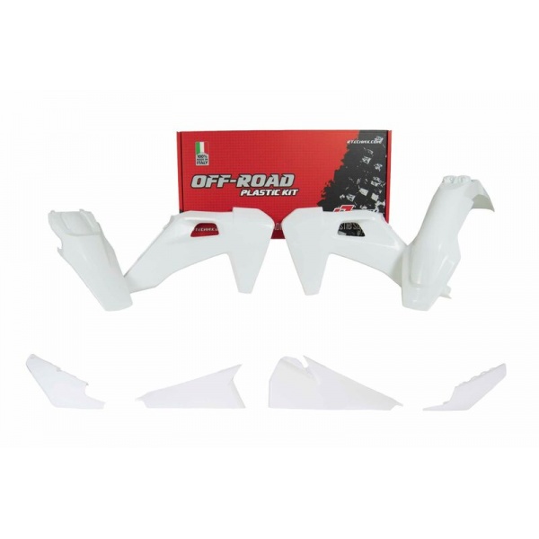 Kit plastiques RACETECH blanc Husqvarna 150-501 TE/FE 2020-2023 Kit plastiques RACETECH blanc Husqvarna 150-501 TE/FE 2020-2023