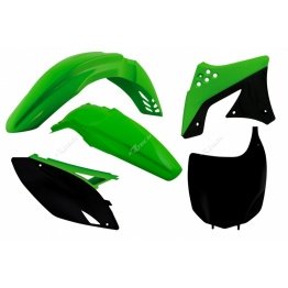 Kit plastique RACETECH couleur origine vert/noir Kawasaki KX250F 2009-2012