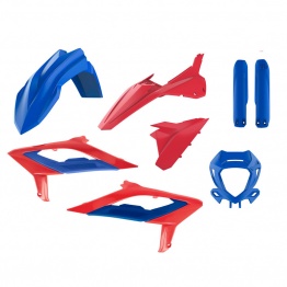 Kit plastiques POLISPORT bleu/rouge Beta RR 2023-2024