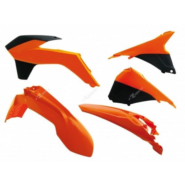 Kit plastique RACETECH couleur origine (2014) orange/noir KTM Kit plastique RACETECH couleur origine (2014) orange/noir KTM