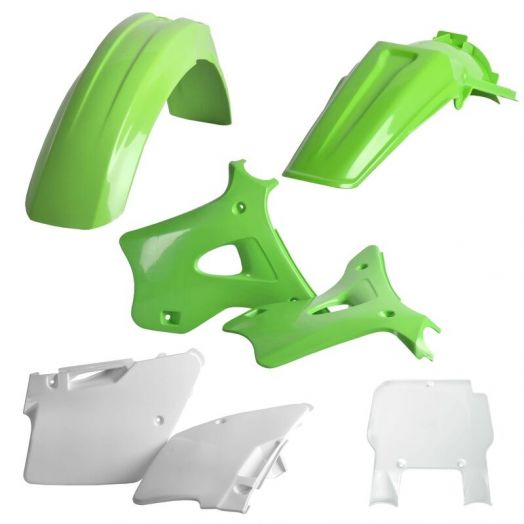 Kit plastiques POLISPORT couleur origine Kawasaki KX 125/250 1993