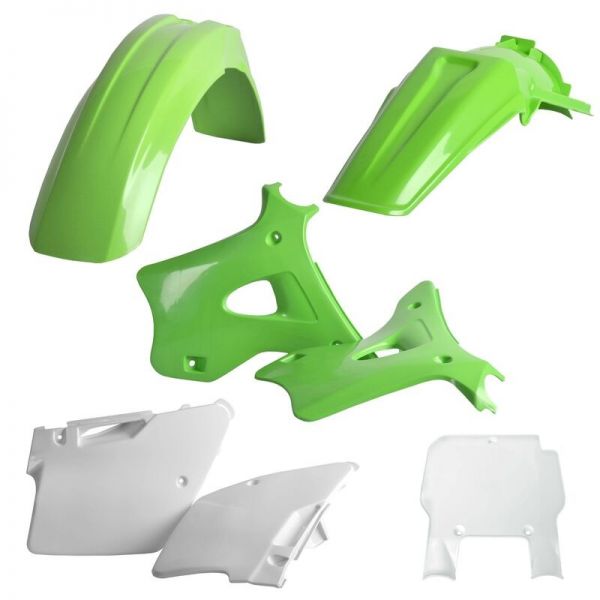 Kit plastiques POLISPORT couleur origine Kawasaki KX 125/250 1993