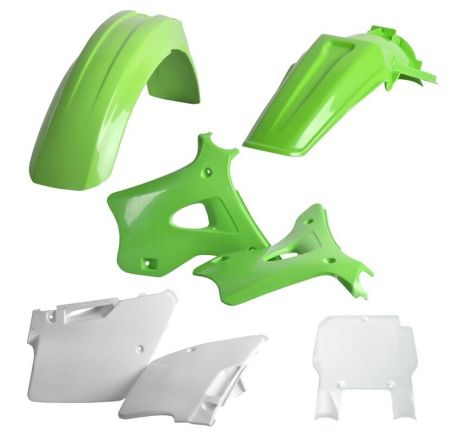 Kit plastiques POLISPORT couleur origine Kawasaki KX 125/250 1993