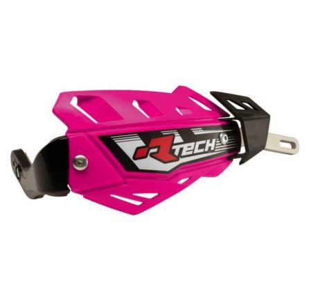 Protège-mains RACETECH FLX rose avec renfort alu