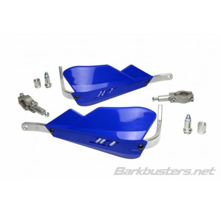 Kit protège-mains BARKBUSTERS Jet montage 2 points embout de guidon droit Ø22mm bleu