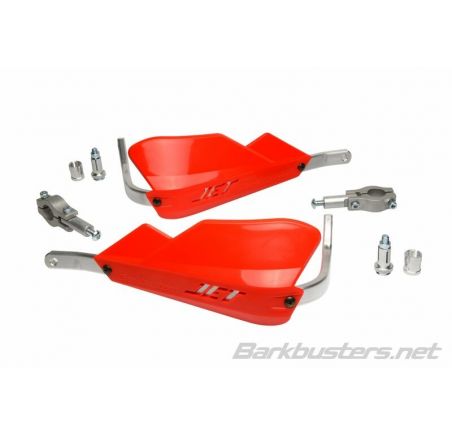 Kit protège-mains BARKBUSTERS Jet montage 2 points embout de guidon droit Ø22mm rouge