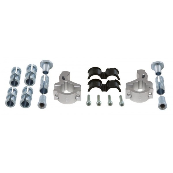 Kit fixation RACETECH pour protège-mains Vertigo Ø22/28,6mm - fixe